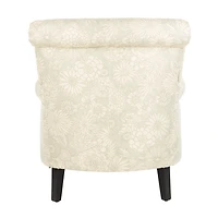 SAFAVIEH Gray Floral Traditional Accent Chair