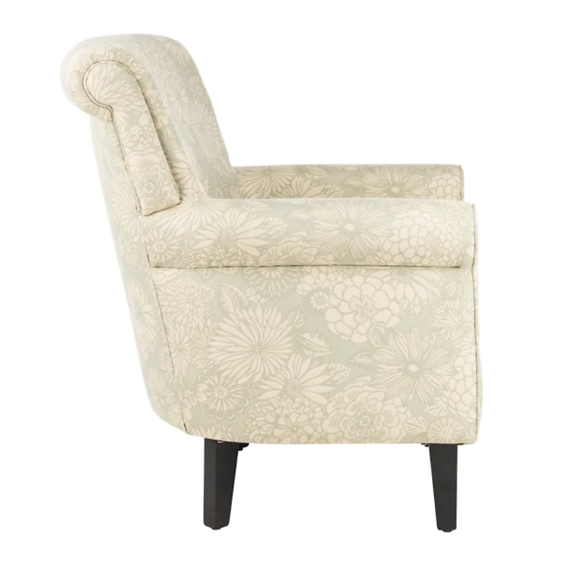SAFAVIEH Gray Floral Traditional Accent Chair