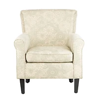 SAFAVIEH Gray Floral Traditional Accent Chair