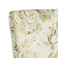 Green Paisley Traditional Accent Chair