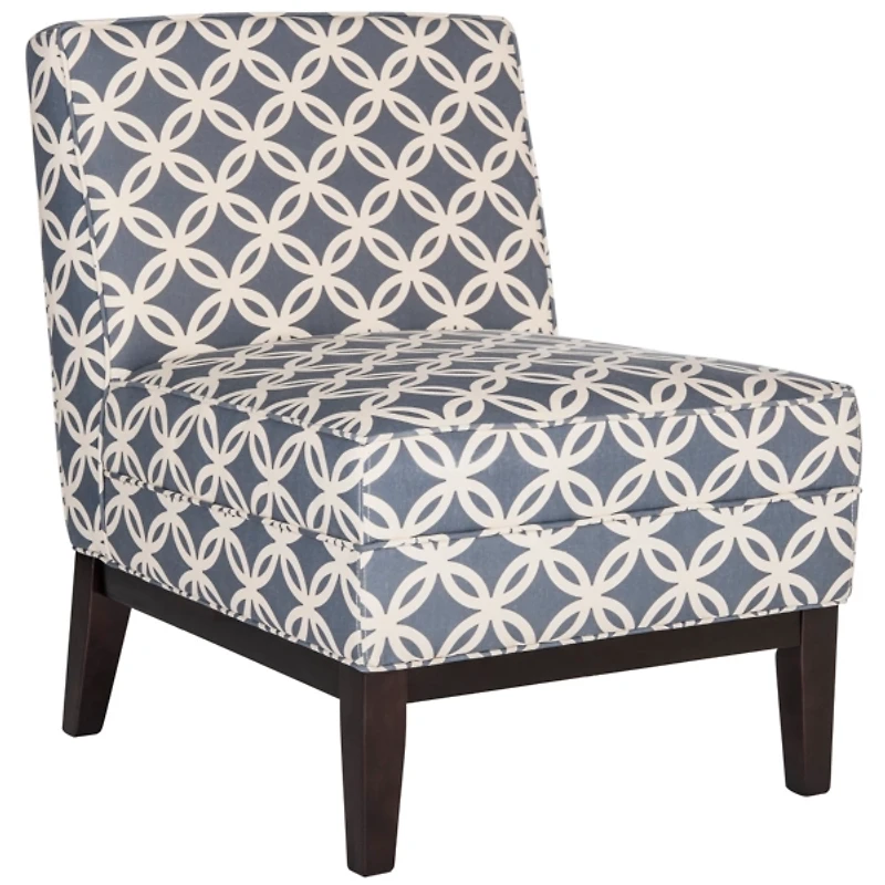 Blue Catherine Contemporary Accent Chair