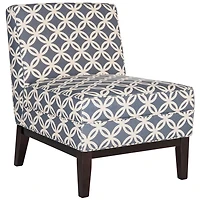 Blue Catherine Contemporary Accent Chair