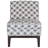 Blue Catherine Contemporary Accent Chair