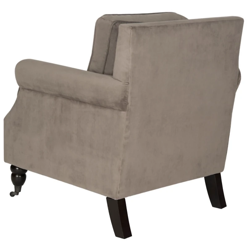 Brown Traditional Club Accent Chair