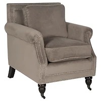 Brown Traditional Club Accent Chair