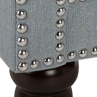 Blue Traditional Club Accent Chair