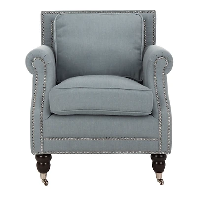 Blue Traditional Club Accent Chair