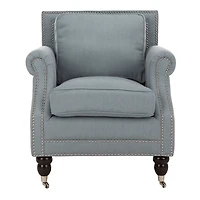 Blue Traditional Club Accent Chair