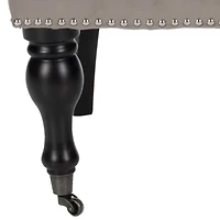 Brown Velvet Diamond Tufted Accent Chair