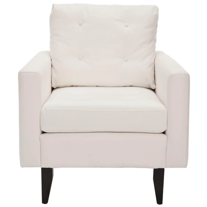 White Cotton Abigael Accent Chair