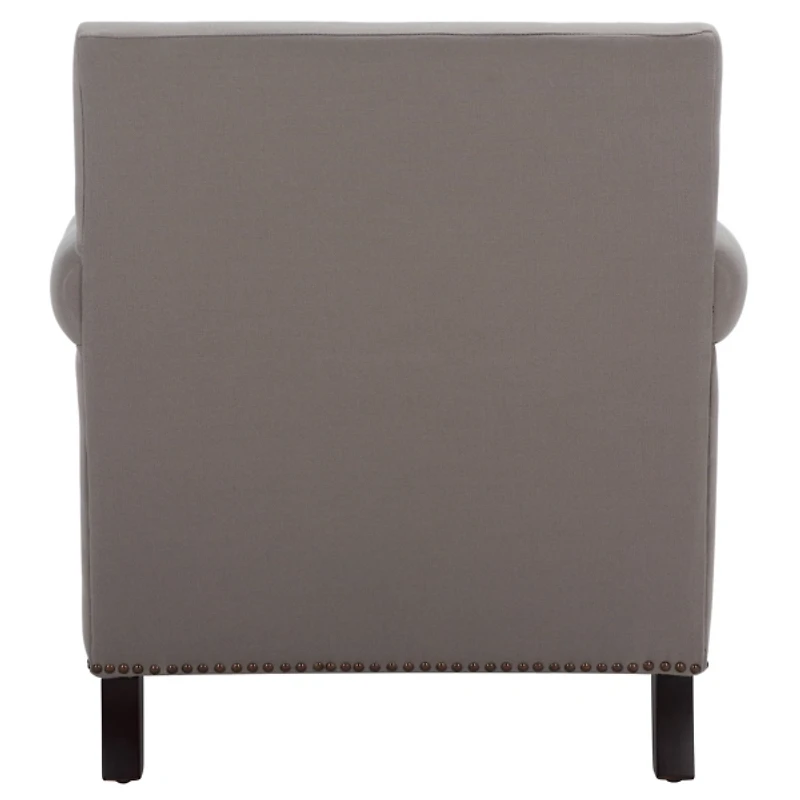 Gray Linen Ethan Accent Chair