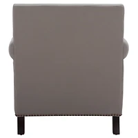 Gray Linen Ethan Accent Chair