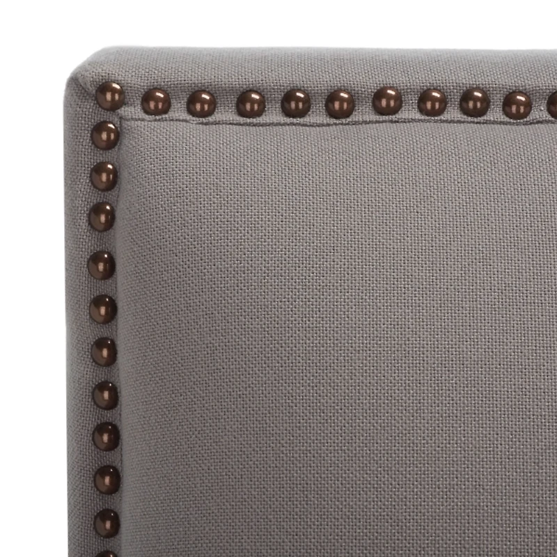 Gray Linen Ethan Accent Chair