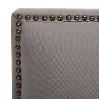 Gray Linen Ethan Accent Chair