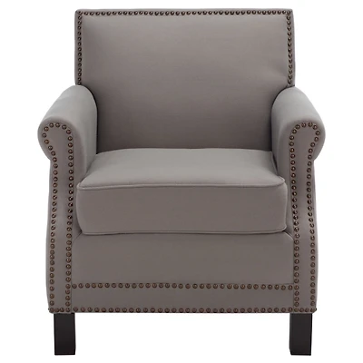 Gray Linen Ethan Accent Chair