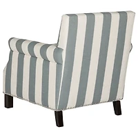 Gray Striped Ethan Accent Chair