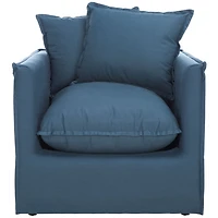 Blue Slipcover Josey Armchair