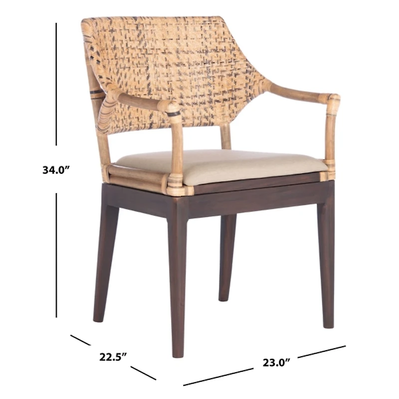Coastal Rattan Lia Accent Chair