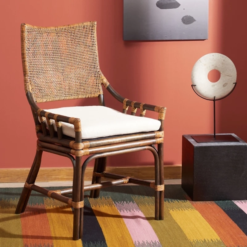 Coastal Natural Rattan Donna Accent Chair