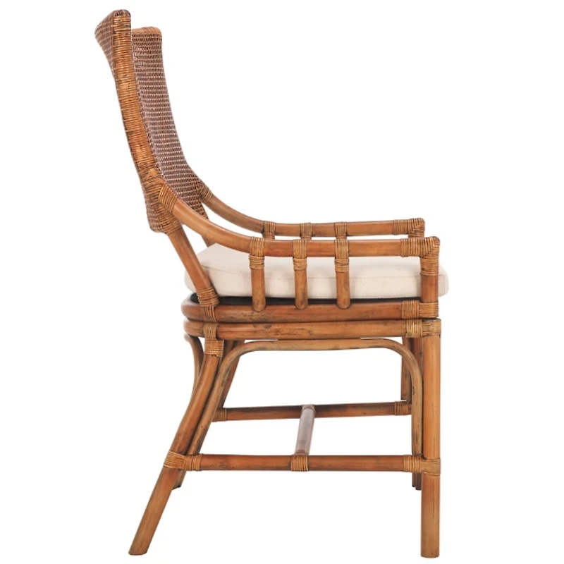 Coastal Honey Rattan Donna Accent Chair