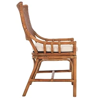 Coastal Honey Rattan Donna Accent Chair