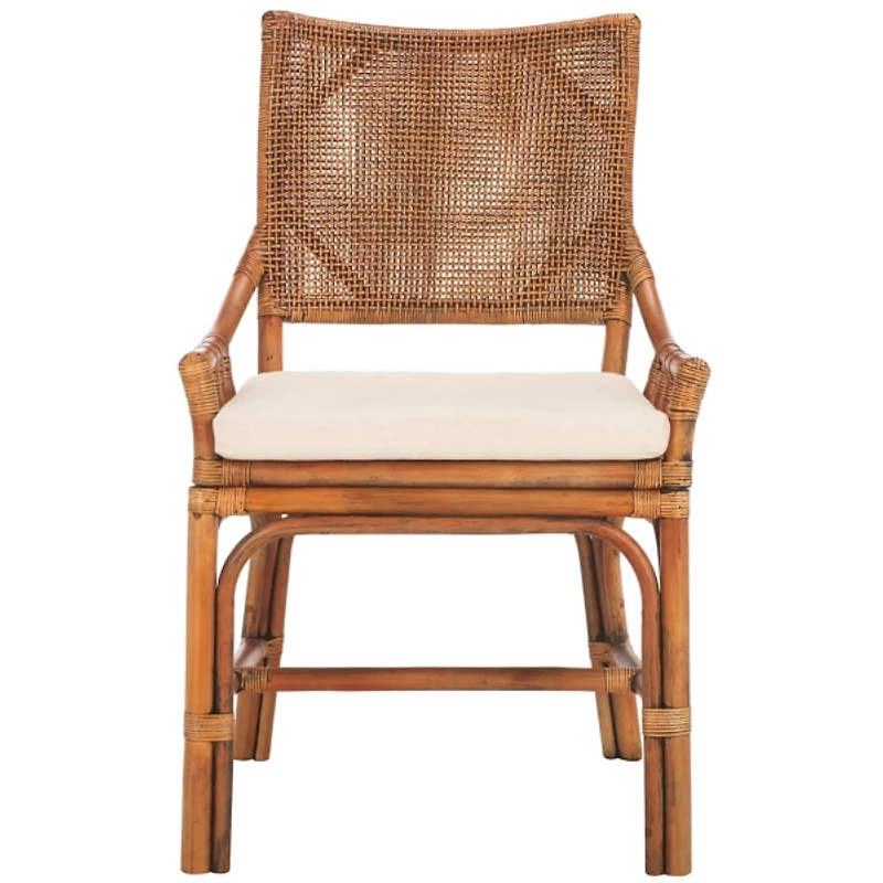 Coastal Honey Rattan Donna Accent Chair