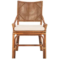 Coastal Honey Rattan Donna Accent Chair