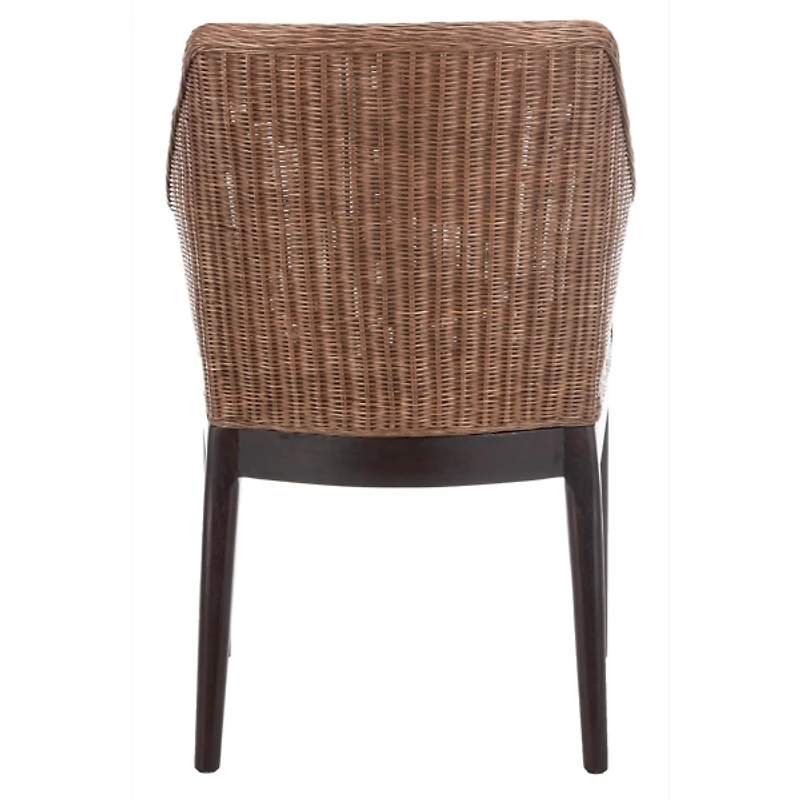 Brown Woven Rattan Rico Accent Chair