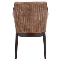 Brown Woven Rattan Rico Accent Chair