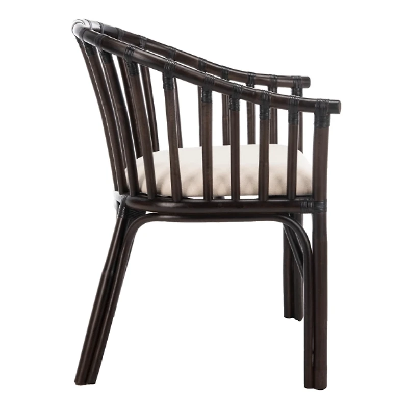 Dark Brown Rattan Birdie Armchair