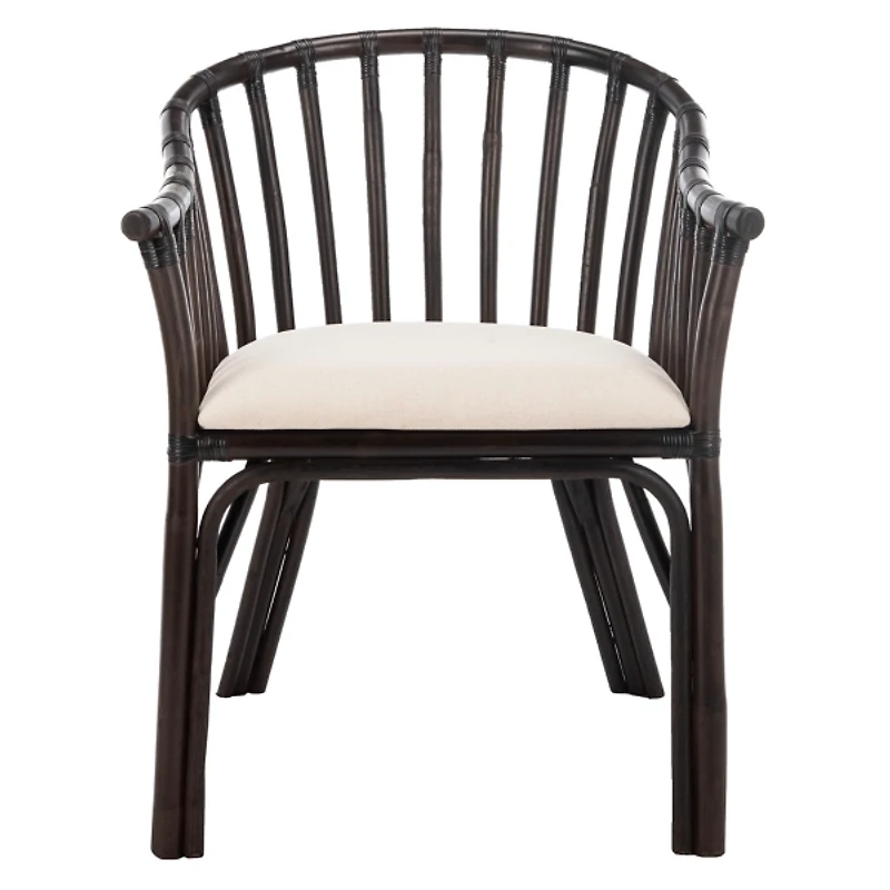 Dark Brown Rattan Birdie Armchair