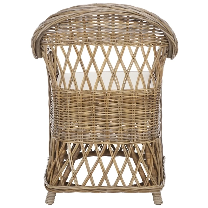 Rattan Wicker Club Accent Chair
