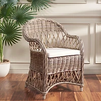 Rattan Wicker Club Accent Chair
