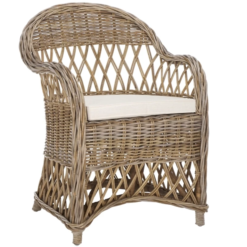 Rattan Wicker Club Accent Chair