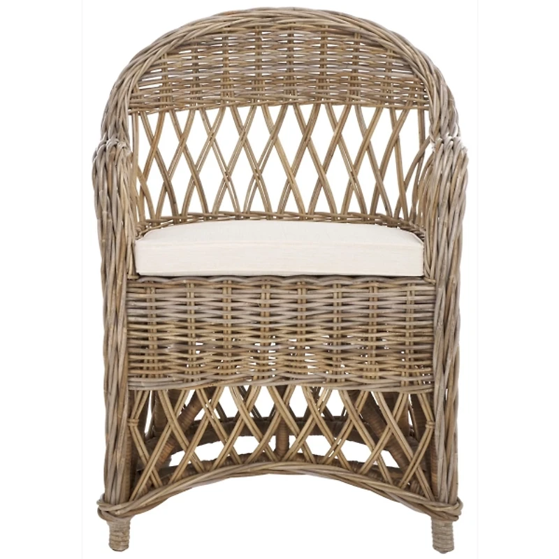 Rattan Wicker Club Accent Chair
