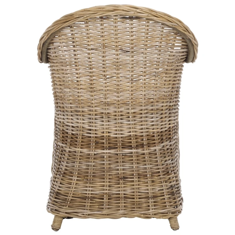 Gray Wash Rattan Zayne Accent Chair