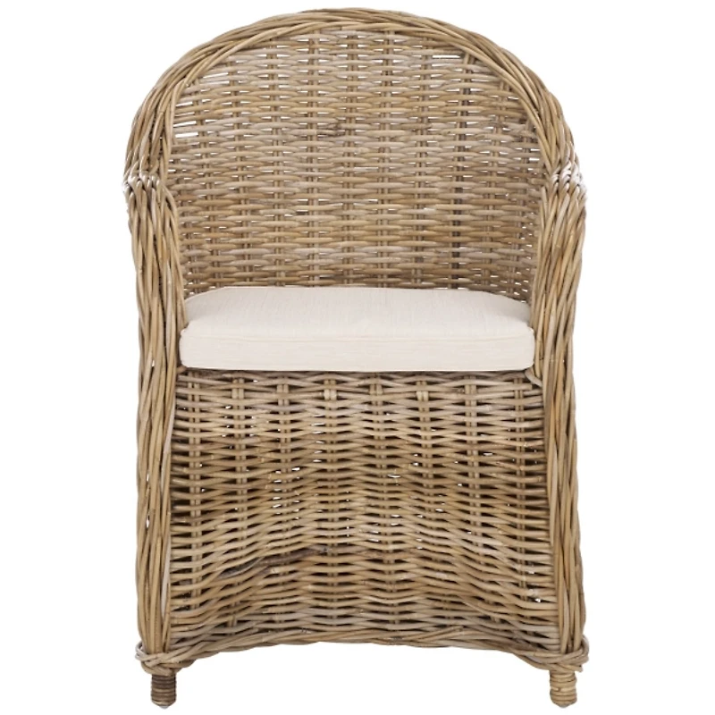 Gray Wash Rattan Zayne Accent Chair