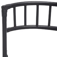 Black Rattan Maya Folding Chairs, Set of 2