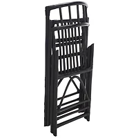 Black Rattan Maya Folding Chairs, Set of 2