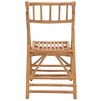Natural Rattan Maya Folding Chairs, Set of 2