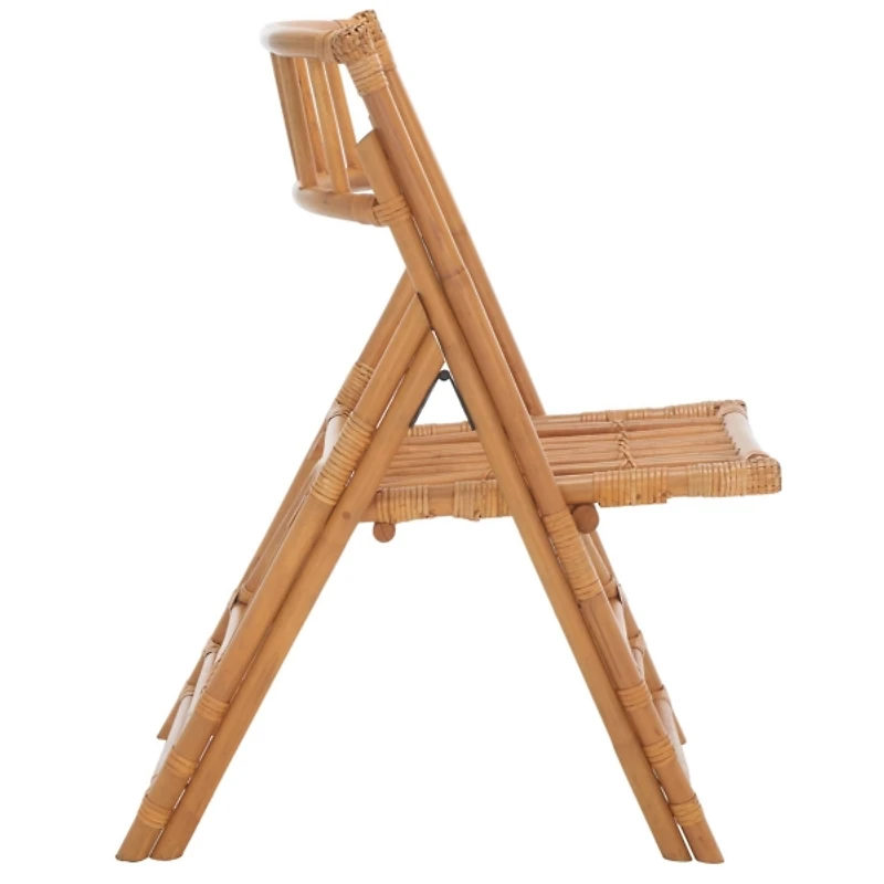 Natural Rattan Maya Folding Chairs, Set of 2