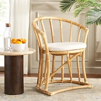 Modern Natural Rattan Bali Accent Chair