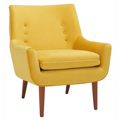 Gold Velvet Tufted Nettie Armchair