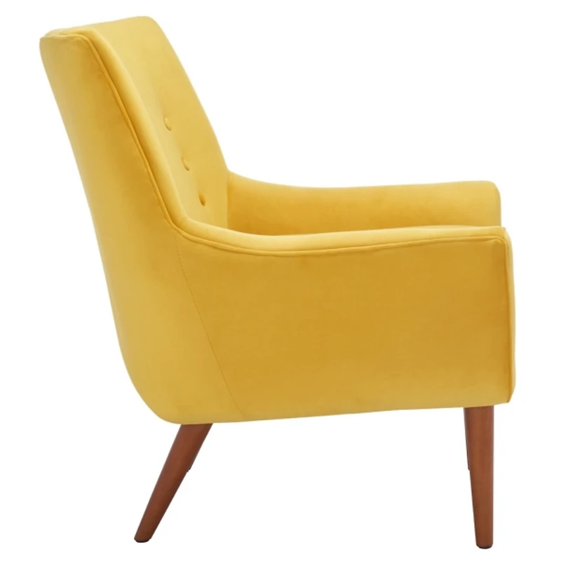 Gold Velvet Tufted Nettie Armchair
