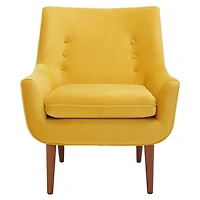 Gold Velvet Tufted Nettie Armchair