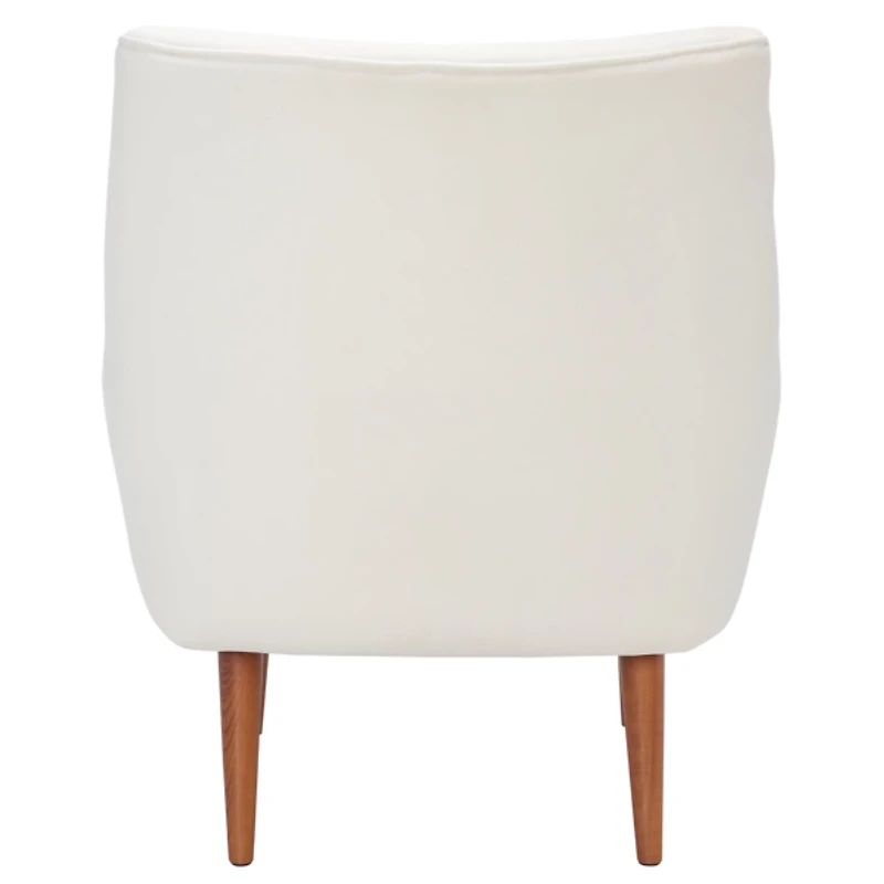 Cream Velvet Tufted Nettie Armchair