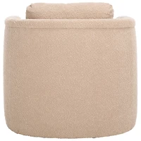 Tan Boucle Modern Piper Accent Chair