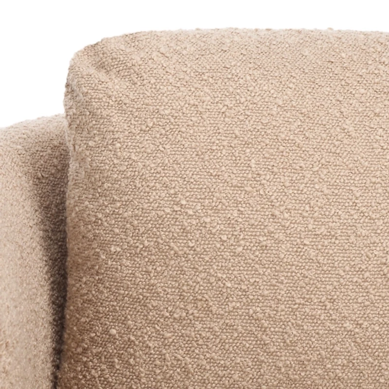 Tan Boucle Modern Piper Accent Chair