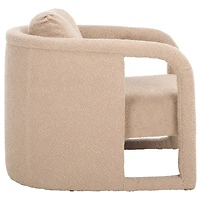 Tan Boucle Modern Piper Accent Chair