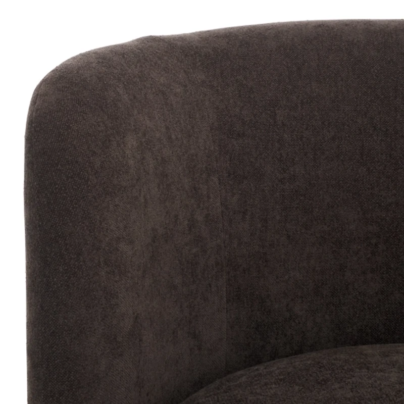 Brown Olcay Modern Swivel Accent Chair